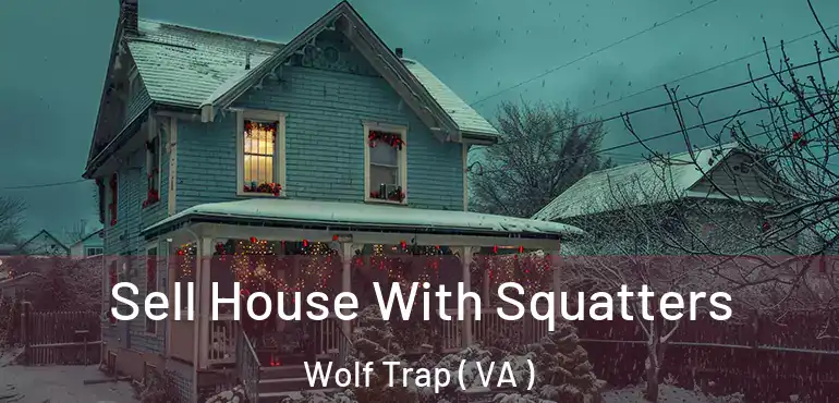 Sell House With Squatters Wolf Trap ( VA )