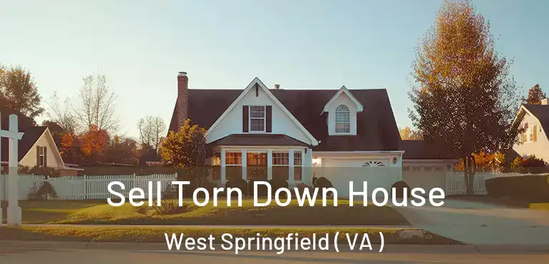  Sell Torn Down House West Springfield ( VA )